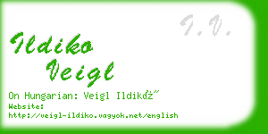 ildiko veigl business card